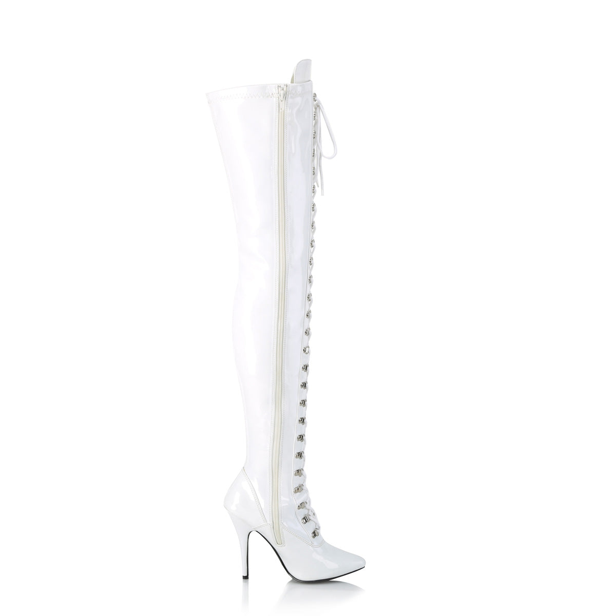 5 Inch Heel SEDUCE-3024 White Pat