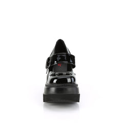 4 Inch Wedge Platform SHAKER-23 Black Patent