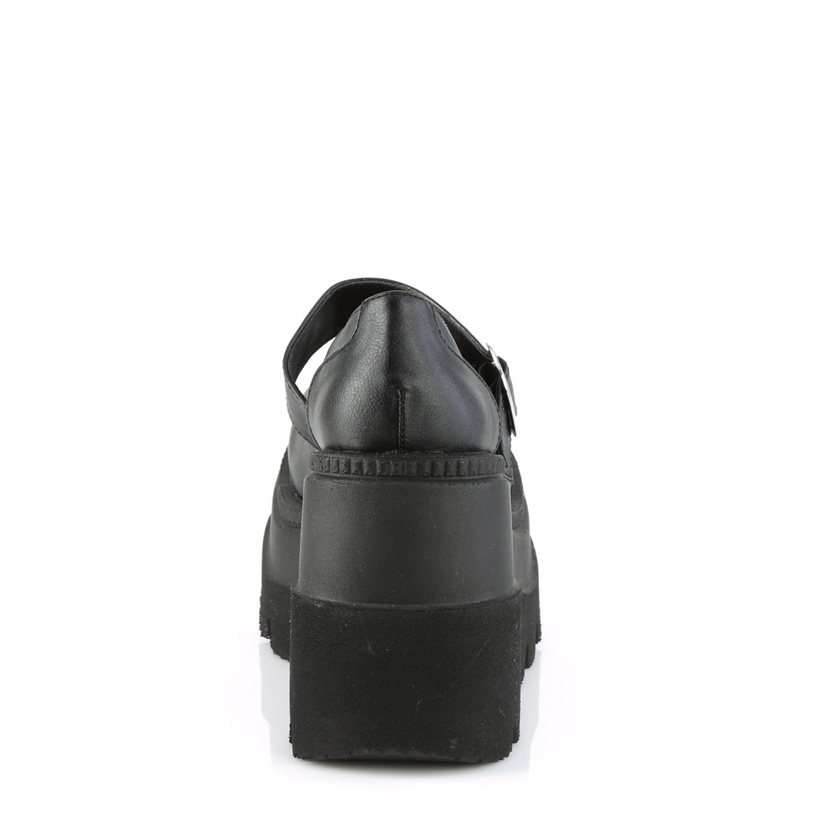 4 Inch Wedge Platform SHAKER-23 Black Pu