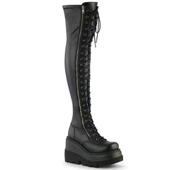 demonia-shaker-374-black-stretch-vegan-leather
