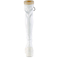 4 Inch Wedge Platform SHAKER-374 White