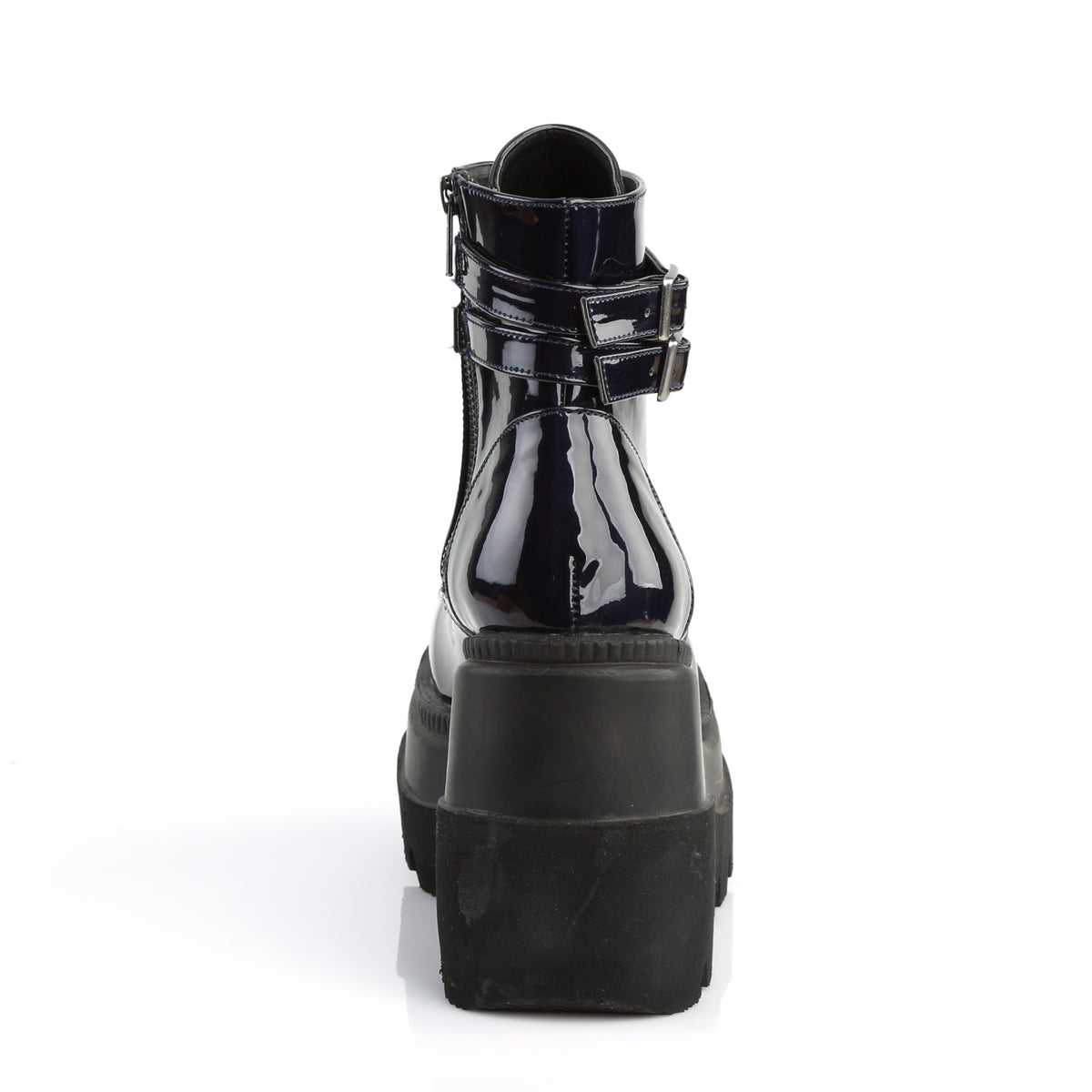 4 Inch Wedge Platform SHAKER-52 Black  Hologram