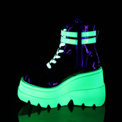 4 Inch Wedge Platform SHAKER-52 Neon Green