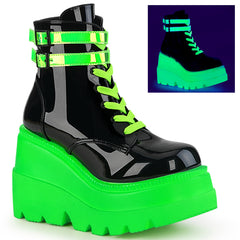 demonia-shaker-52-black-patent-uv-neon-green