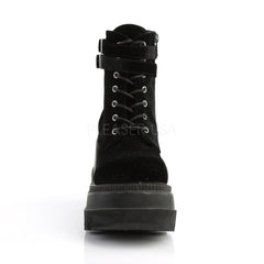 4 Inch Heel SHAKER-52 Black Velvet