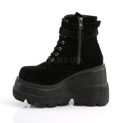 4 Inch Heel SHAKER-52 Black Velvet