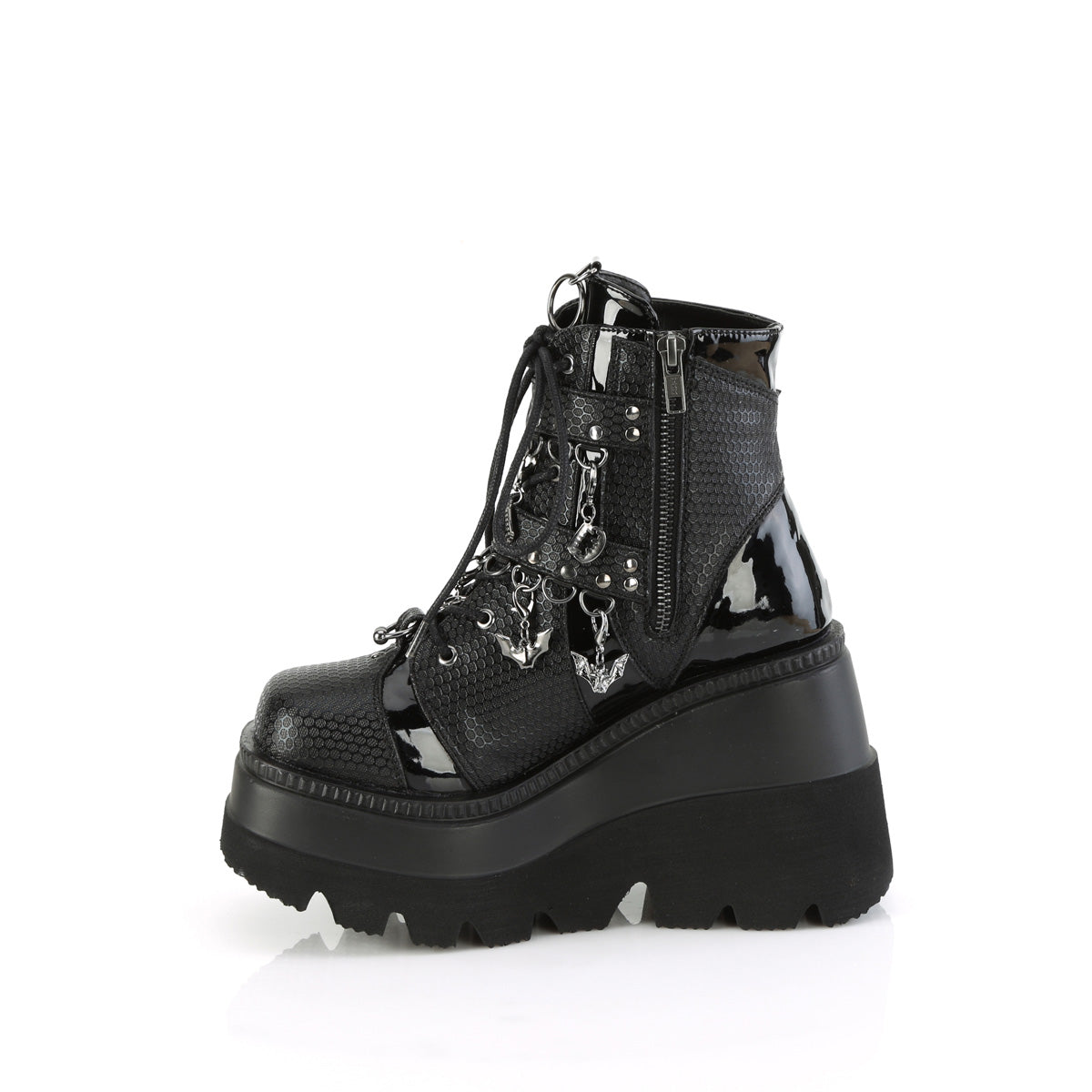 4 Inch Platform SHAKER-66 Black Pu