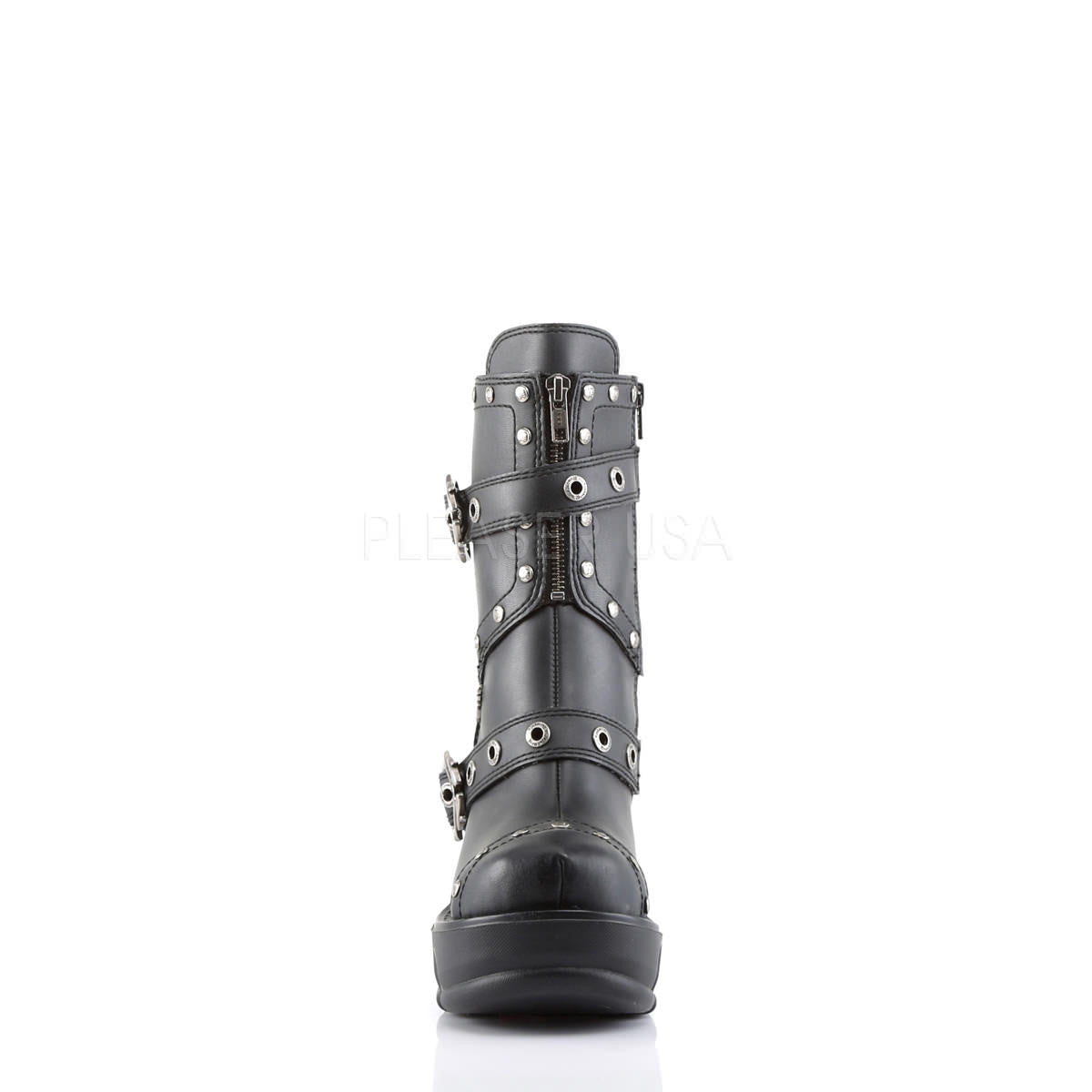 DEMONIA SINISTER-201 Black Pu Vegan Boots - Shoecup.com - 4