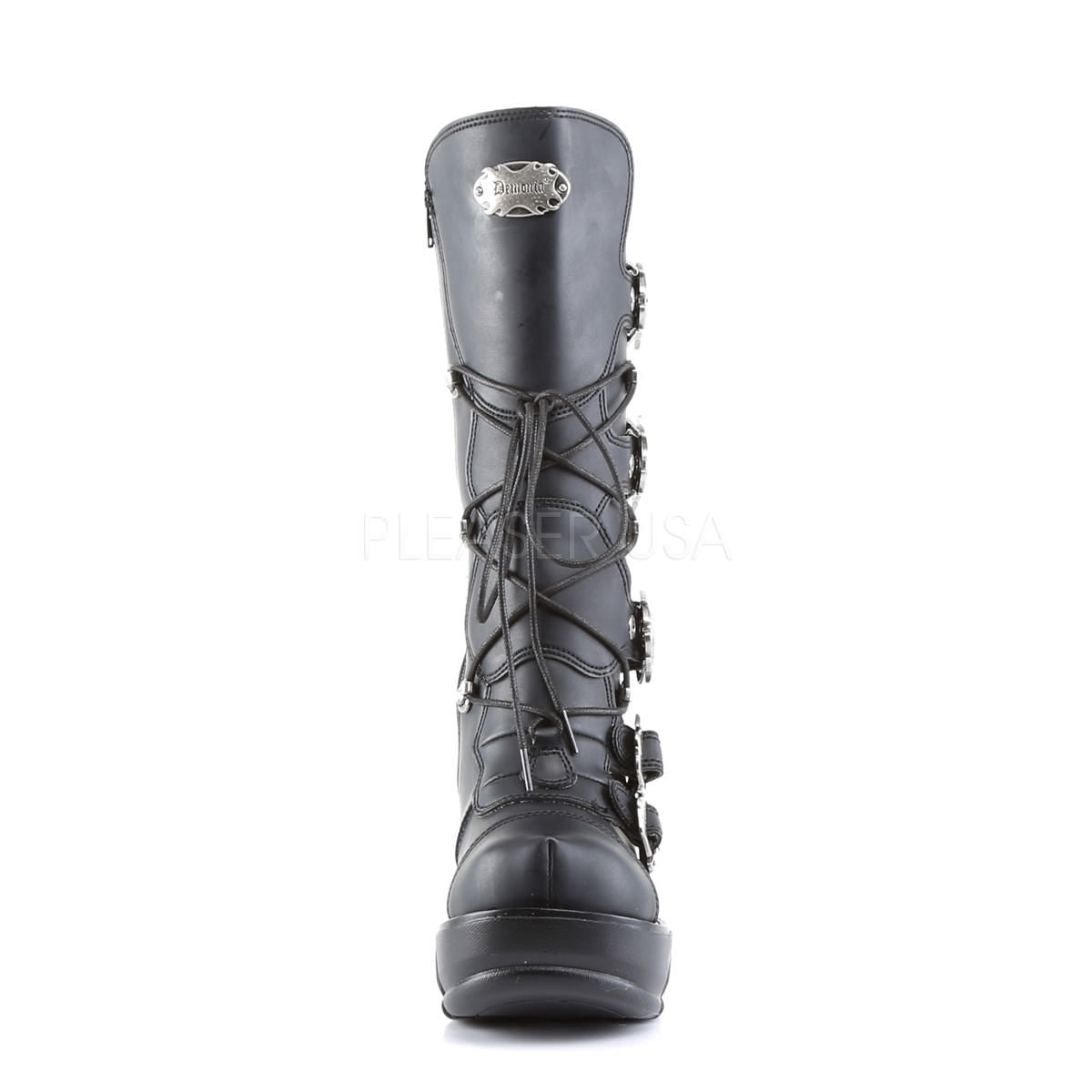 DEMONIA SINISTER-203 Black Pu Vegan Boots - Shoecup.com - 4