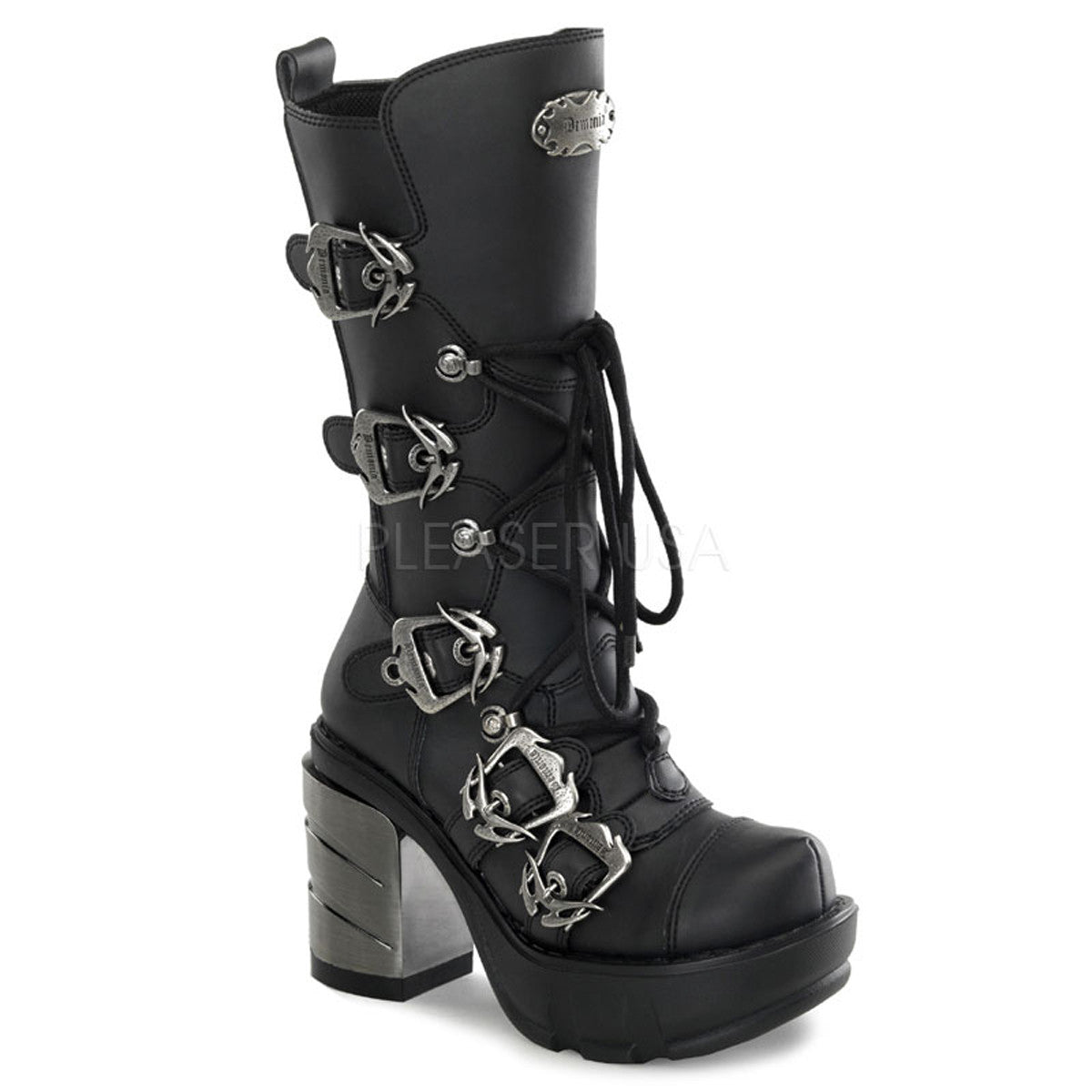 Demonia,DEMONIA SINISTER-203 Black Pu Vegan Boots - Shoecup.com