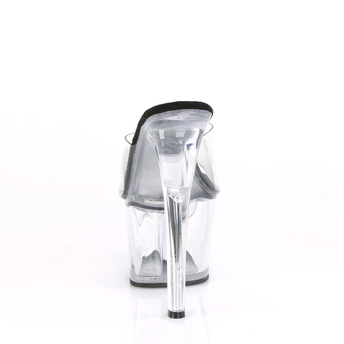 7 Inch Heel SKY-301 Clear Black Clear