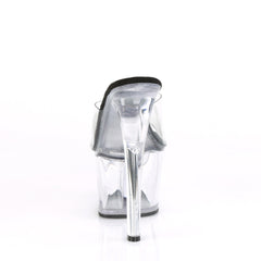 7 Inch Heel SKY-301 Clear Black Clear