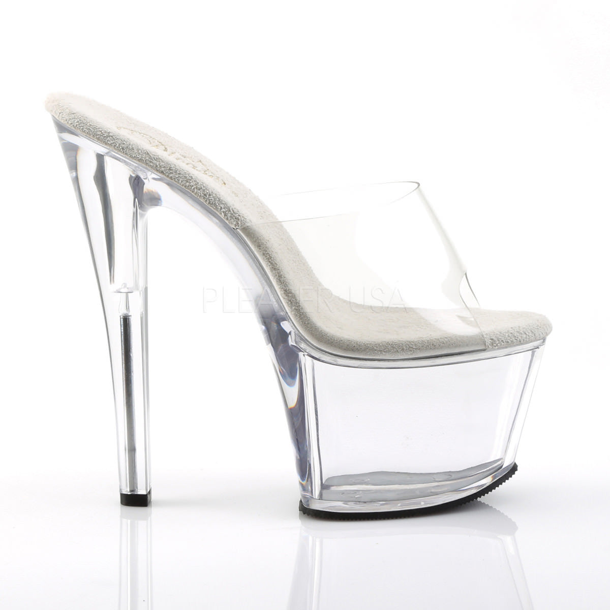 PLEASER SKY-301 Clear Platform Sandals