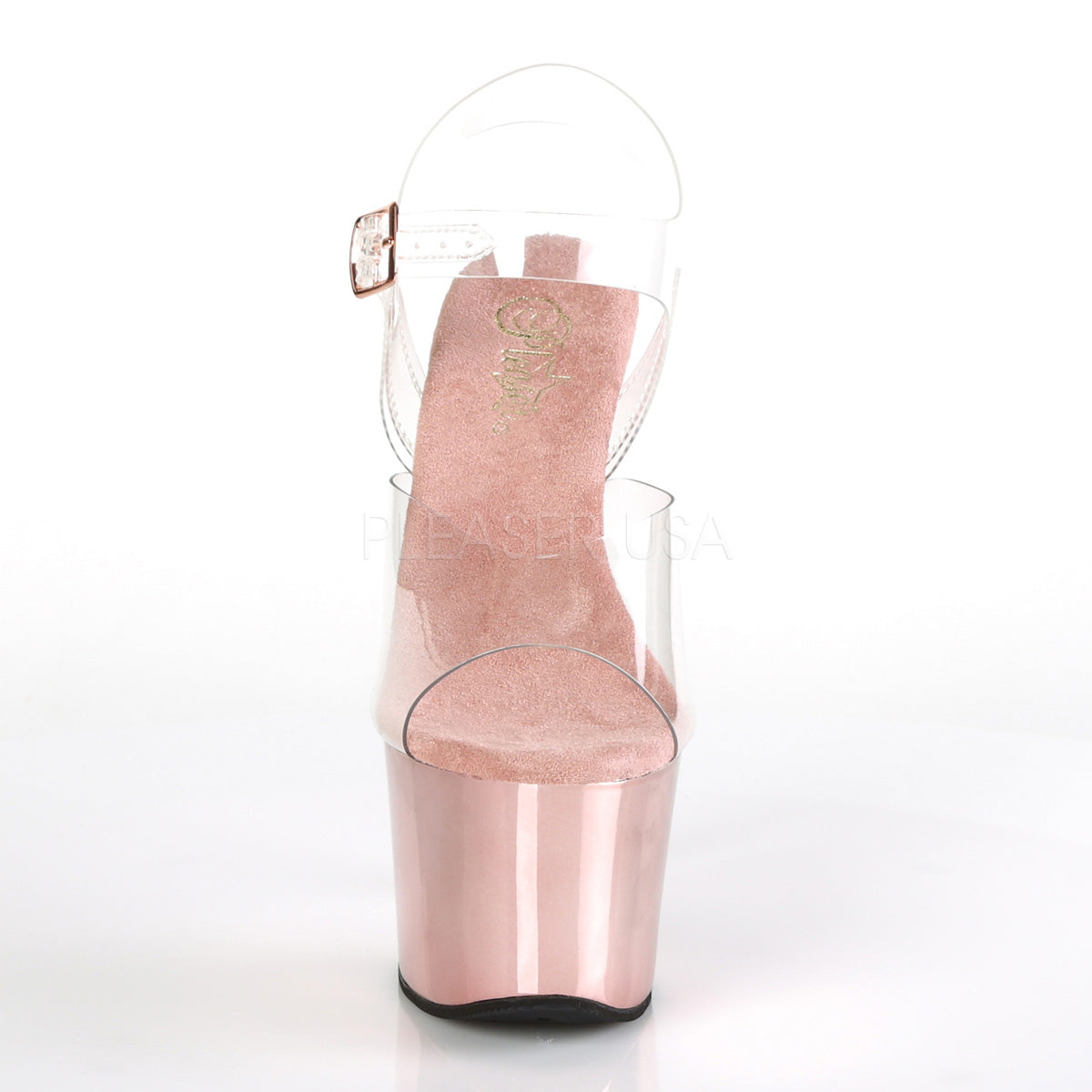 7 Inch Heel SKY-308 Rose Gold Chrome