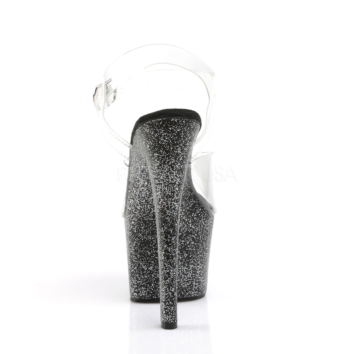 7 Inch Heel SKY-308MG Black Glitter