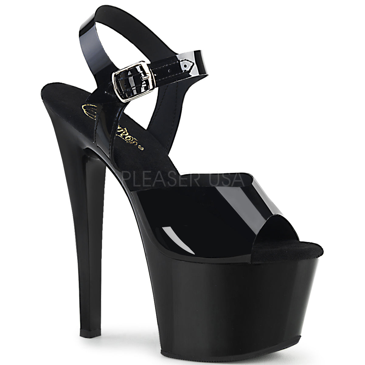 7" Heel SKY-308N Black  Jelly