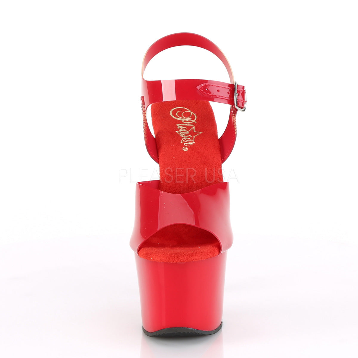 7 Inch Heel SKY-308N Red Jelly Like TPU