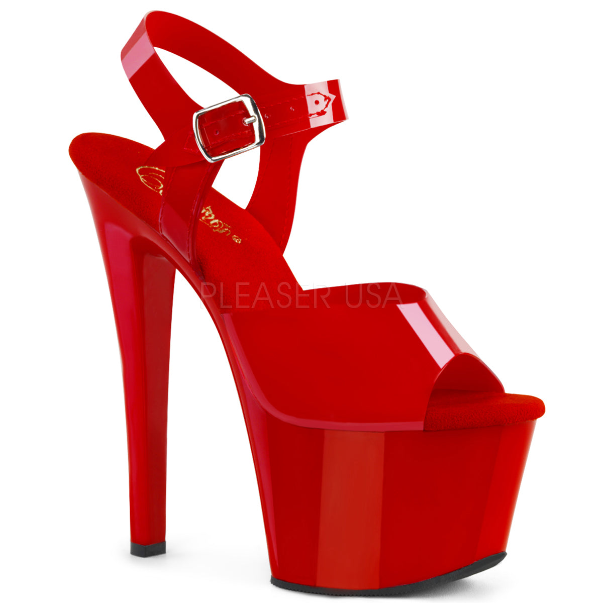 7" Heel SKY-308N Red Jelly Like TPU