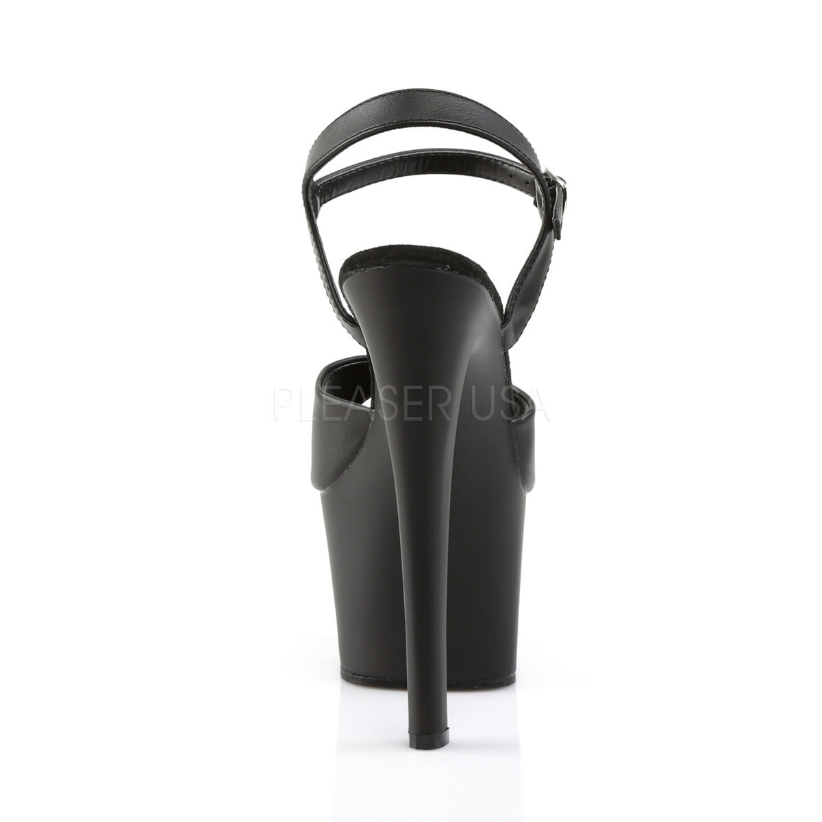 7 Inch Heel SKY-309 Black Pu