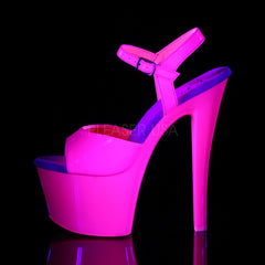 7 Inch Heel SKY-309UV Neon Hot Pink