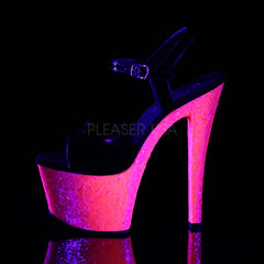 7 Inch Heel SKY-309UVLG Neon Hot Pink