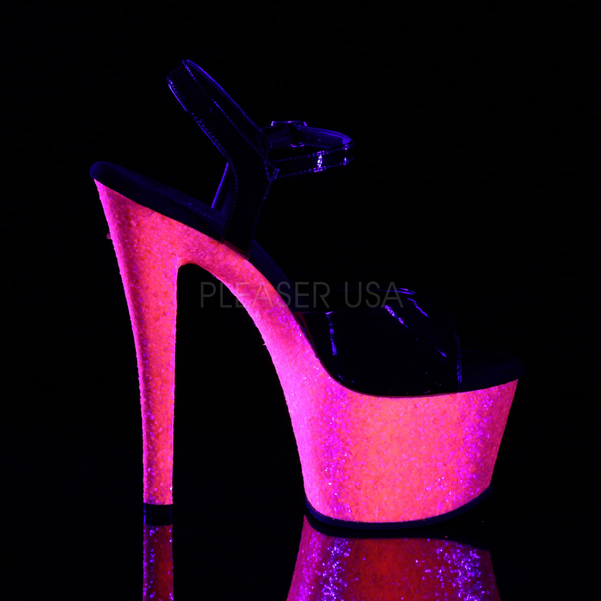 7 Inch Heel SKY-309UVLG Neon Hot Pink