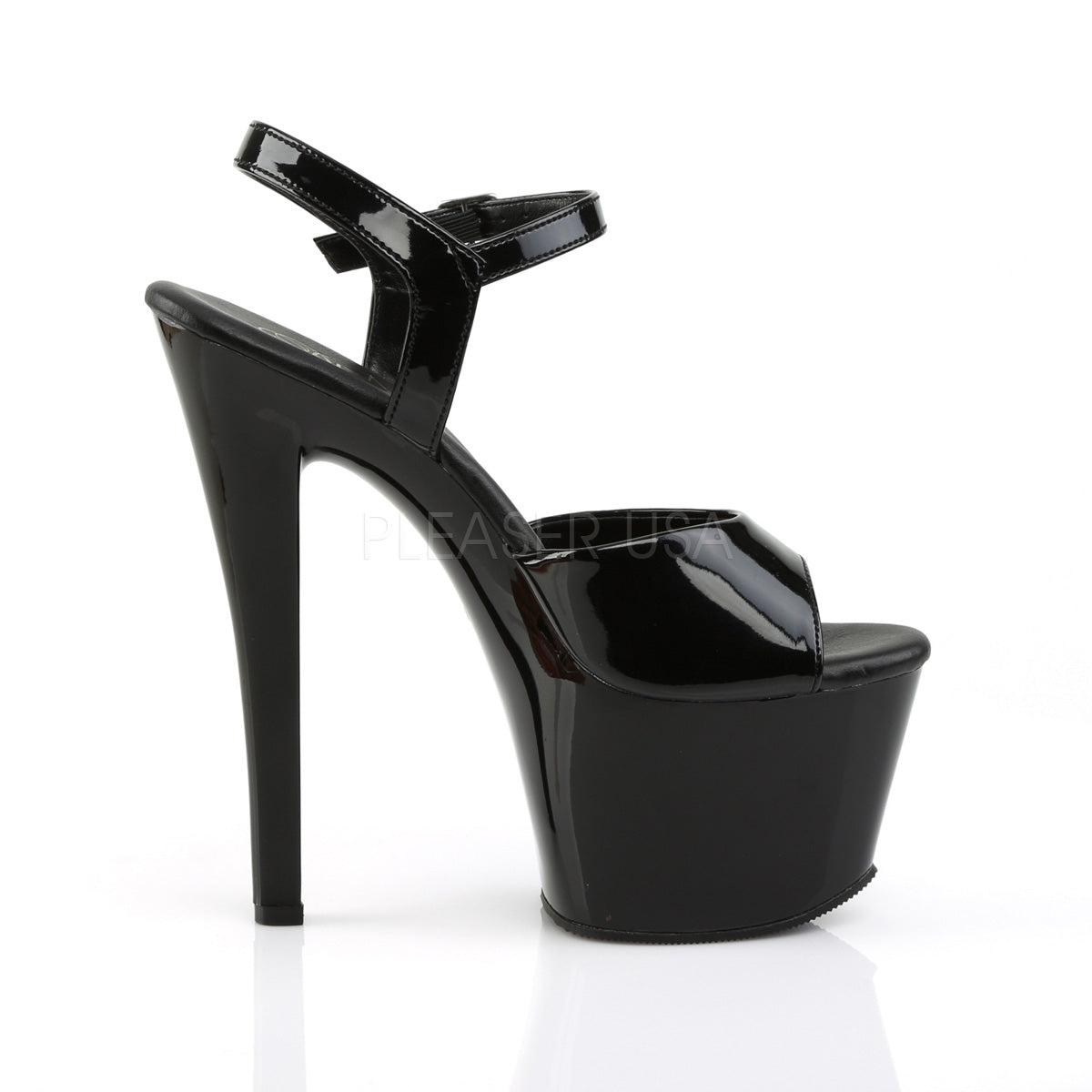 7 Inch Heel SKY-309VL Black