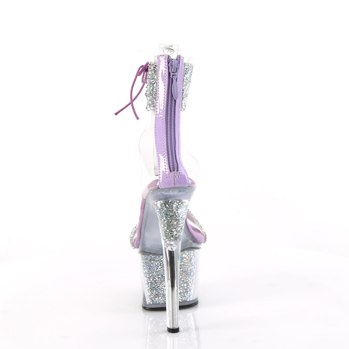 Inch Heel SKY-327RSI Lavender Silver Rhinestone –