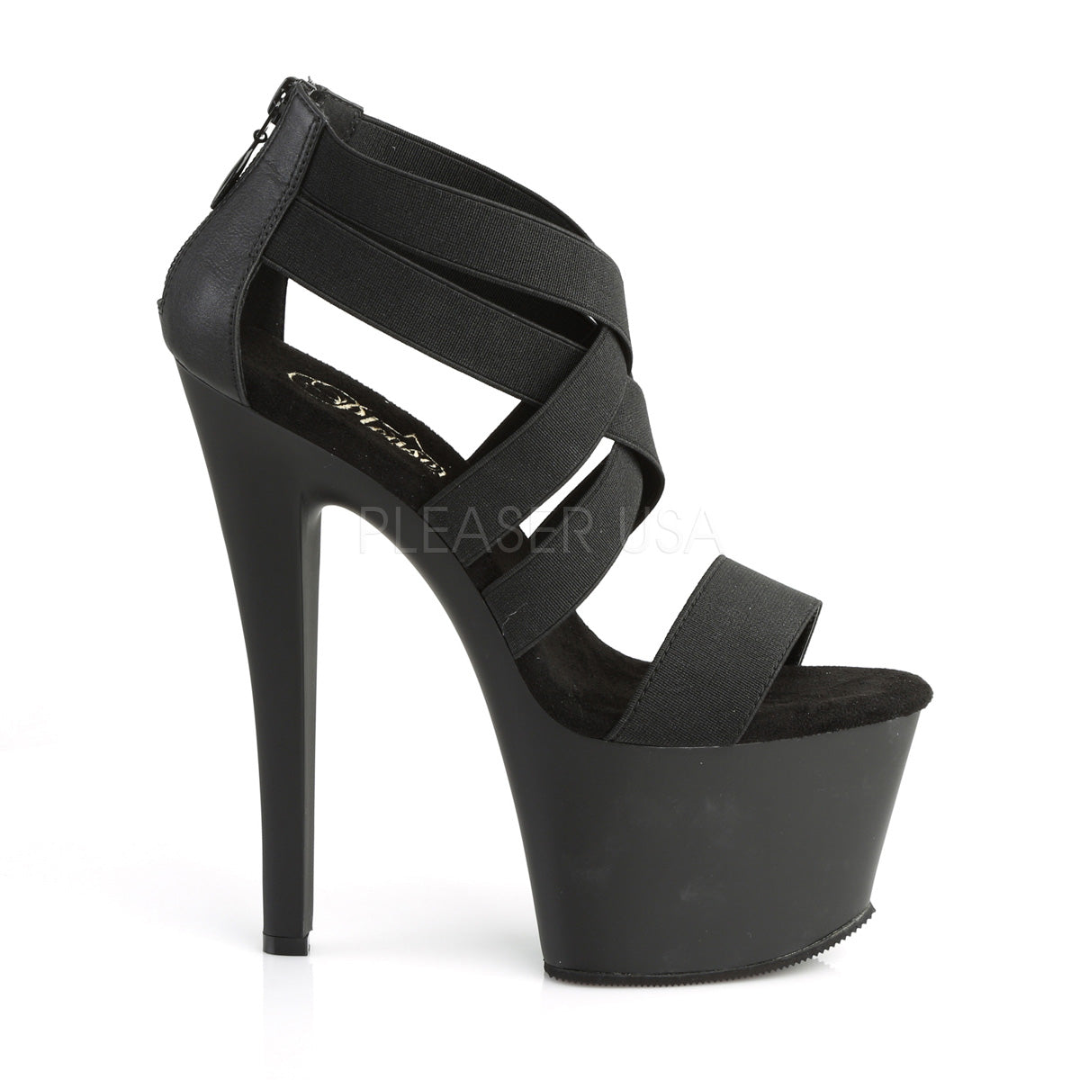 7 Inch Heel SKY-369 Black