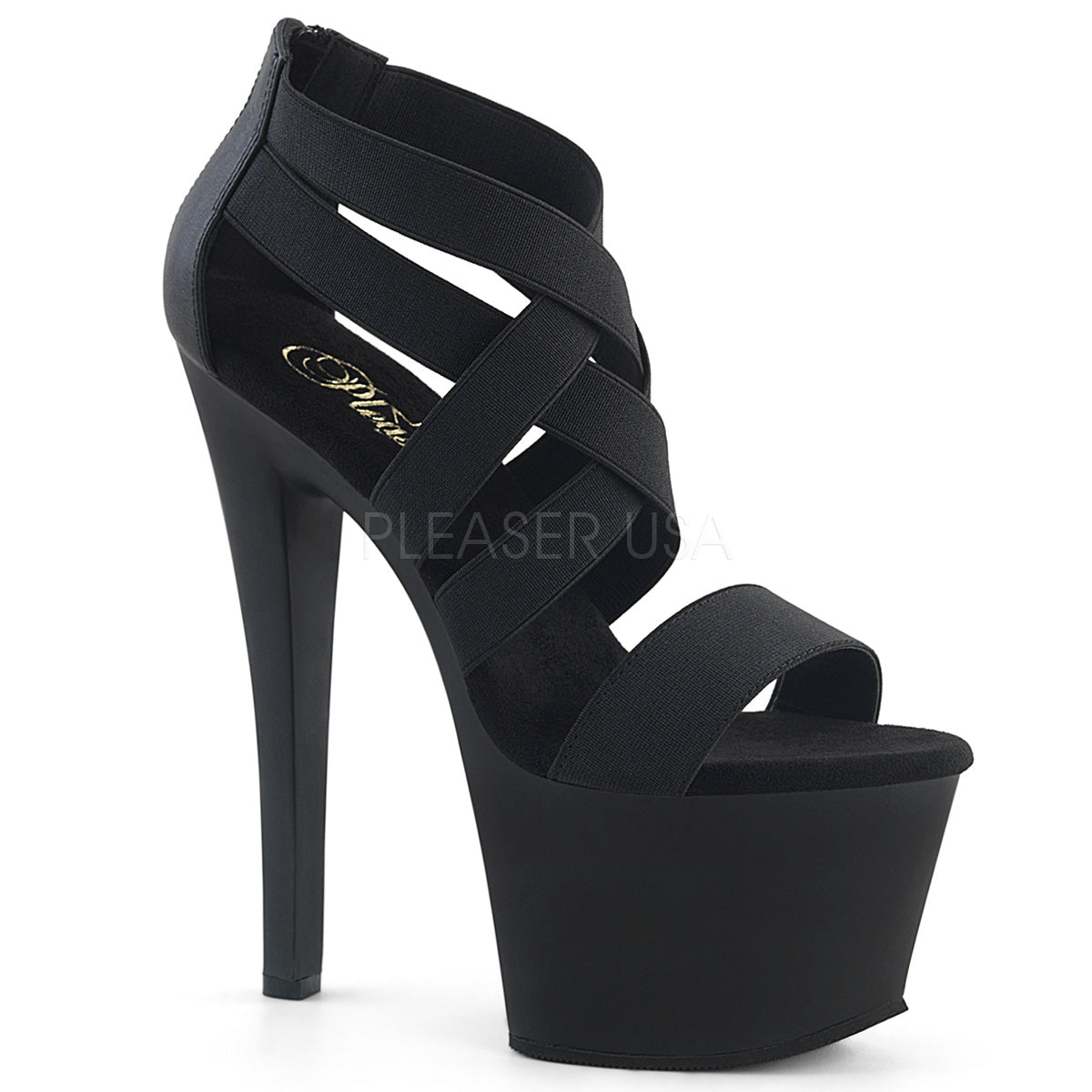 7" Heel SKY-369 Black