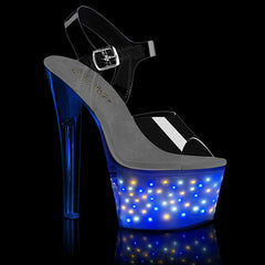 7" Heel ECHOLITE-708 Clear White Glow