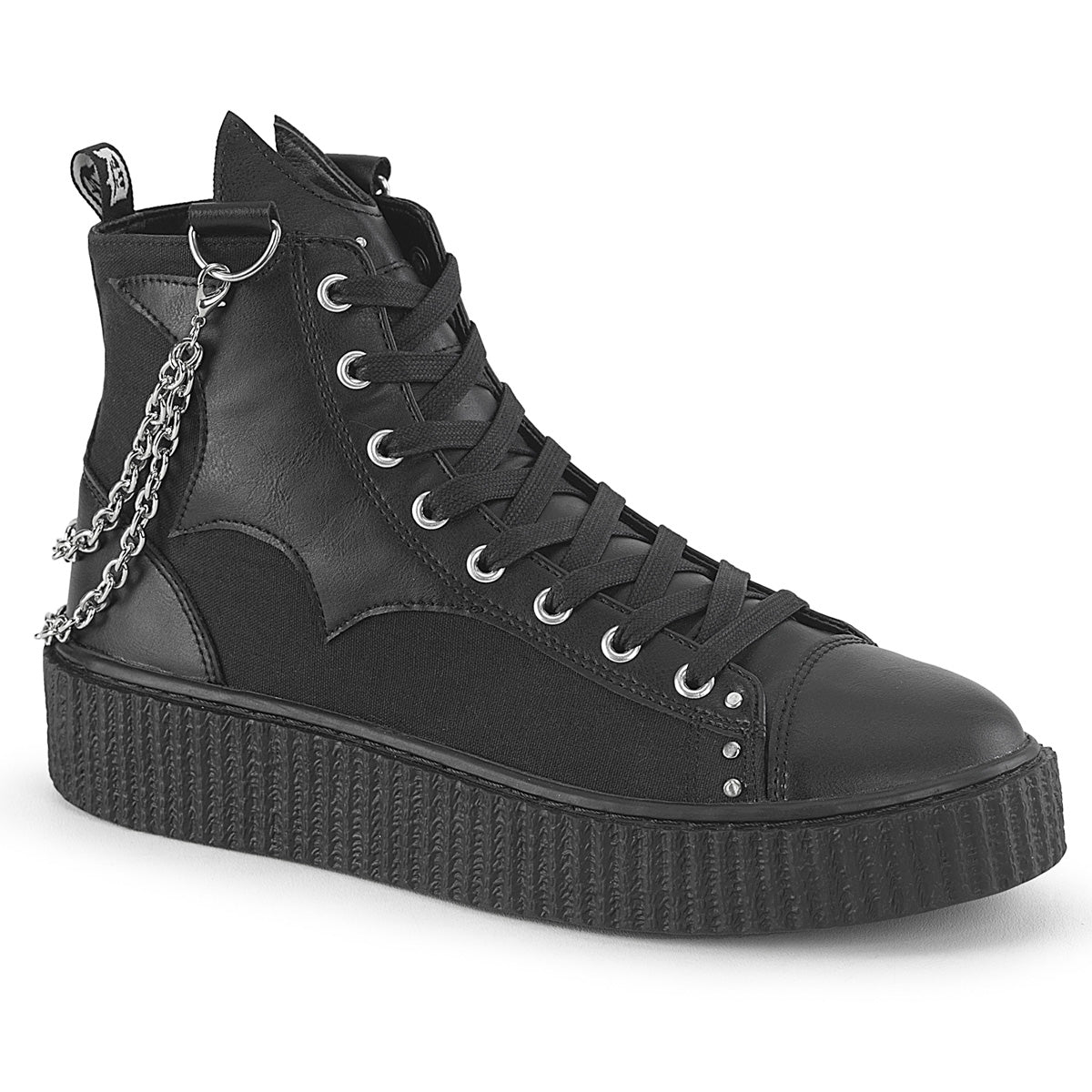 demonia-sneeker-230-black-canvas-vegan-leather