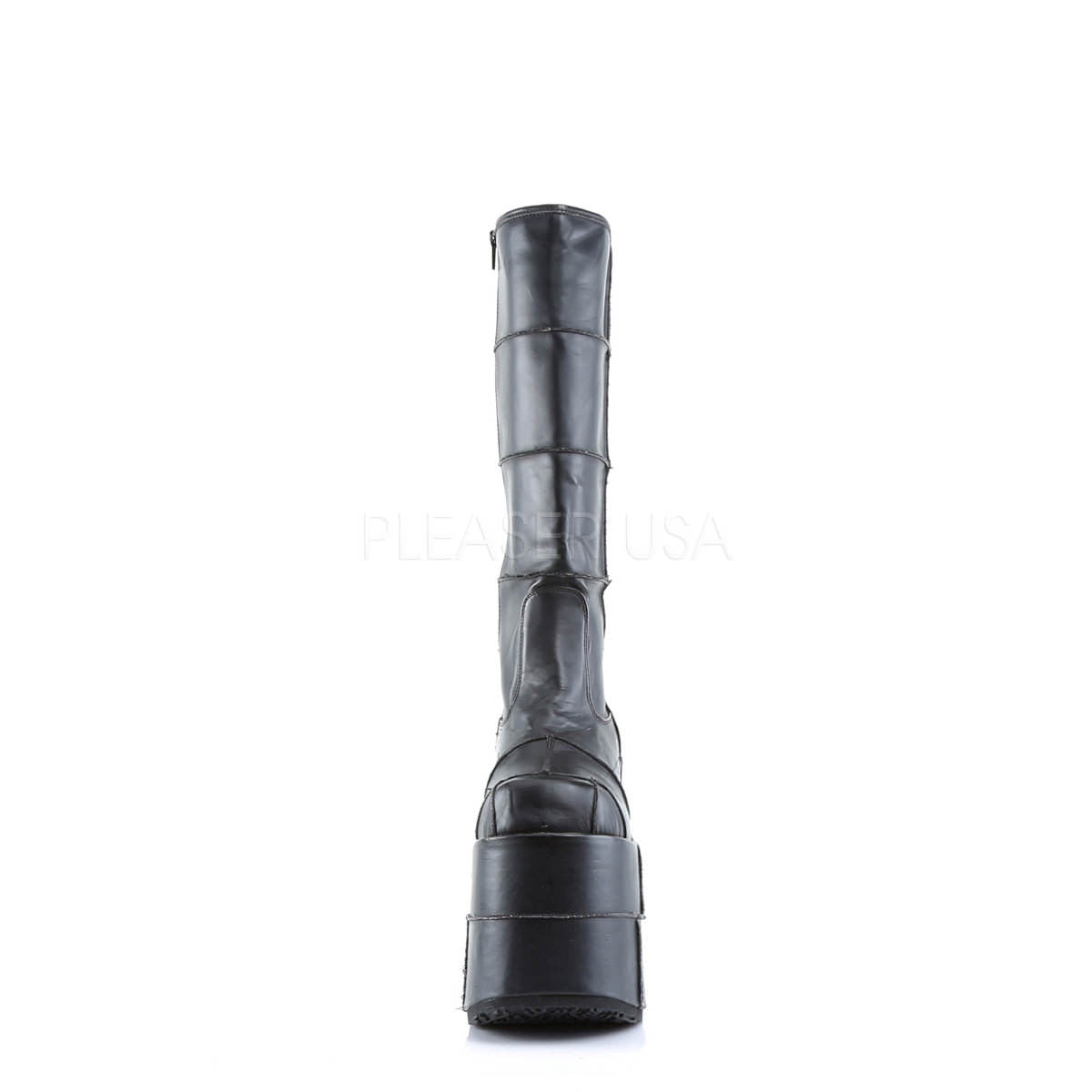 DEMONIA STACK-301 Men's Black Pu Vegan Boots - Shoecup.com - 4