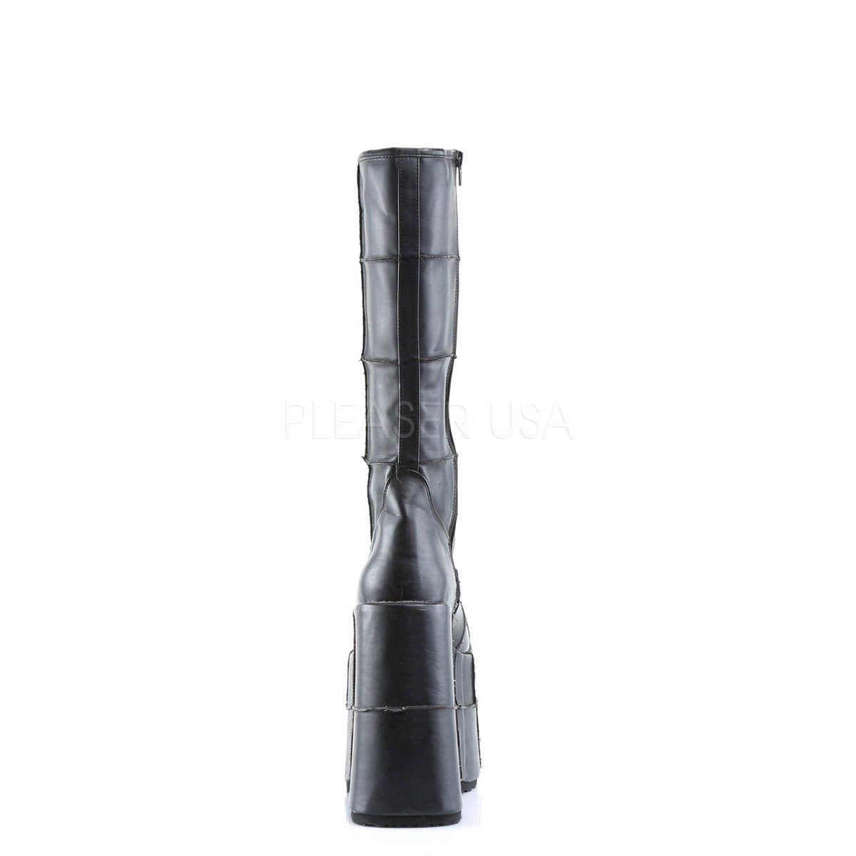 DEMONIA STACK-301 Men's Black Pu Vegan Boots - Shoecup.com - 5
