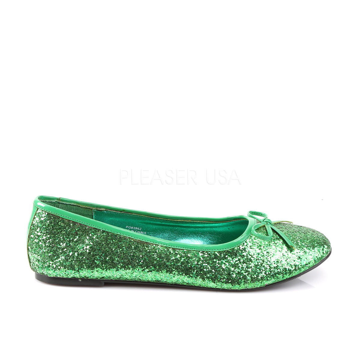 FUNTASMA STAR-16G Green Glitter Ballet Flat