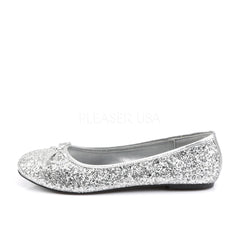 FUNTASMA STAR-16G Silver Glitter Ballet Flat