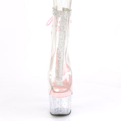 7 Inch Heel STARDUST-1018C-2RS Clear-Baby Pink