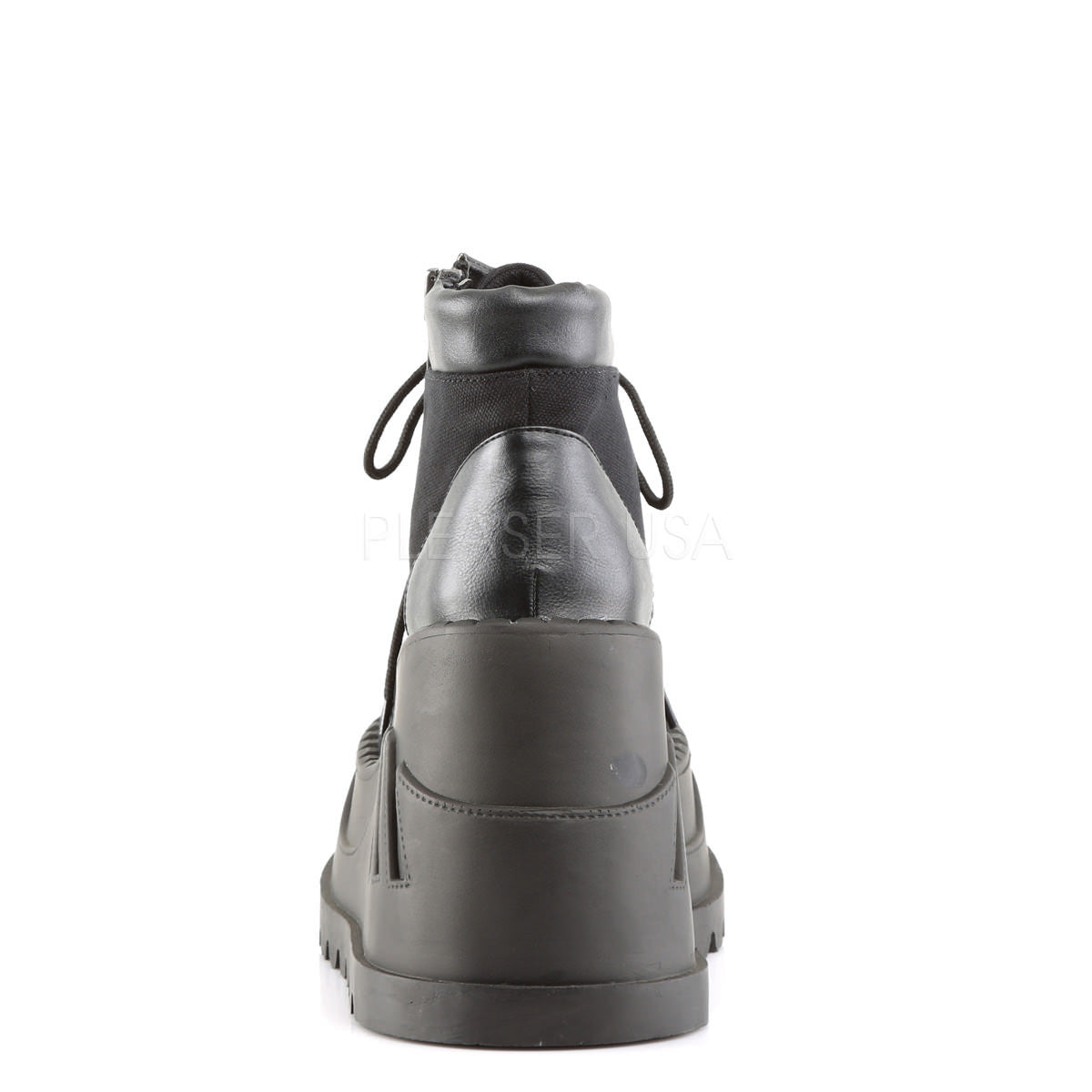 Demonia STOMP-10 Black Canvas-Vegan Leather Boots - Shoecup.com - 5