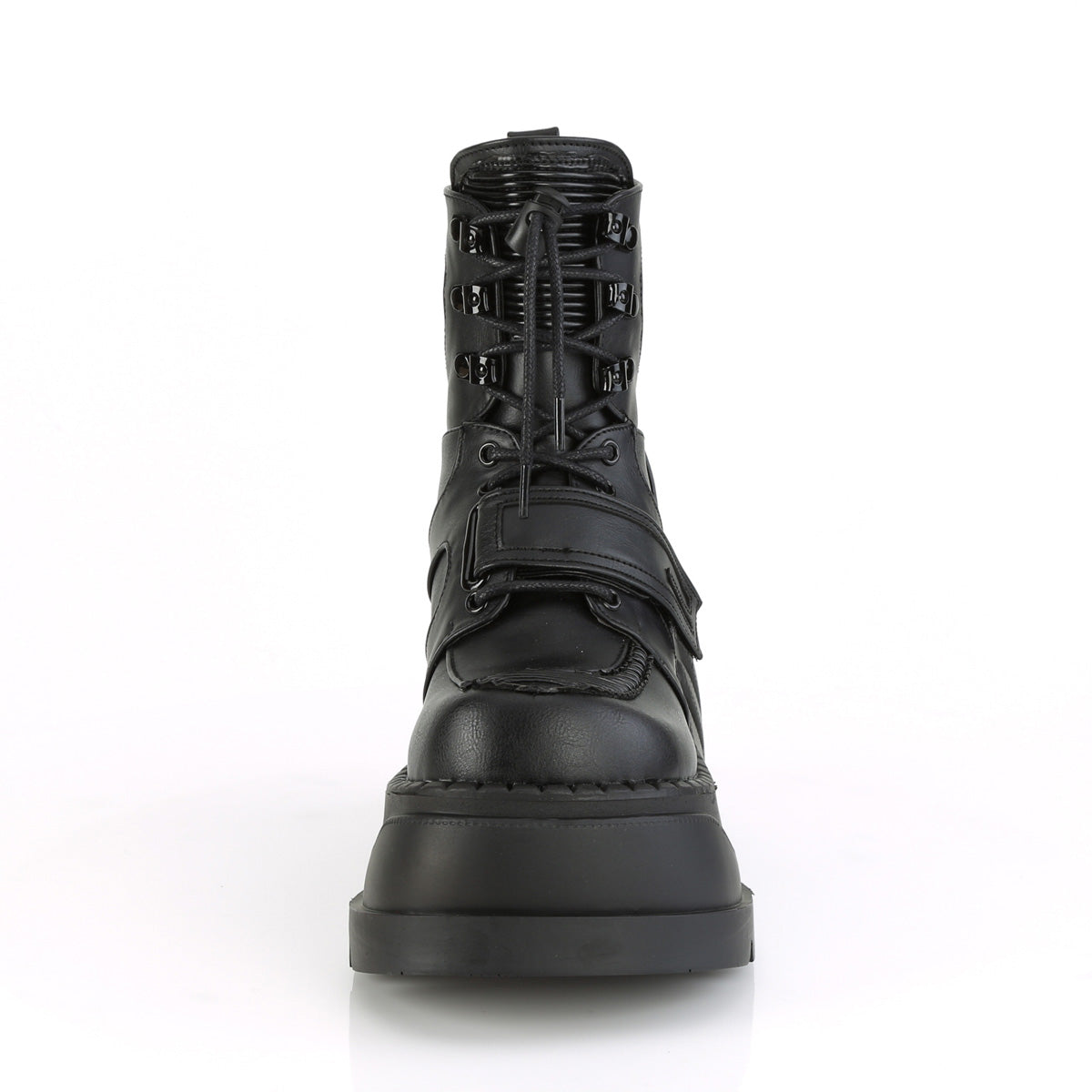 4 Inch Wedge Platform STOMP-13 Black