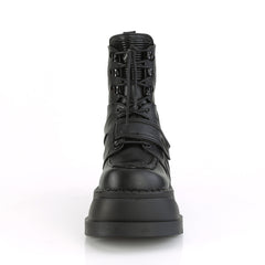 4 Inch Wedge Platform STOMP-13 Black