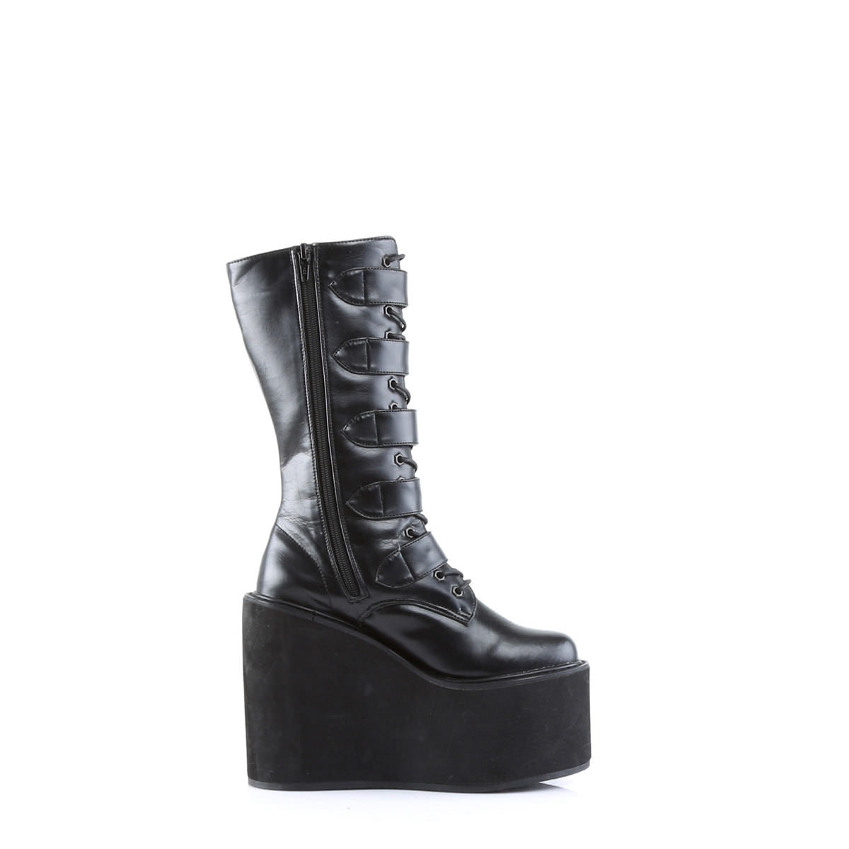 DEMONIA SWING-220 Black Pu Vegan Boots - Shoecup.com - 5