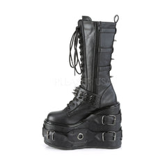 5 Inch Platform SWING-327 Black Vegan Leather