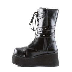 DEMONIA TRASHVILLE-205 Men's Black Pu Vegan Boots - Shoecup.com - 2