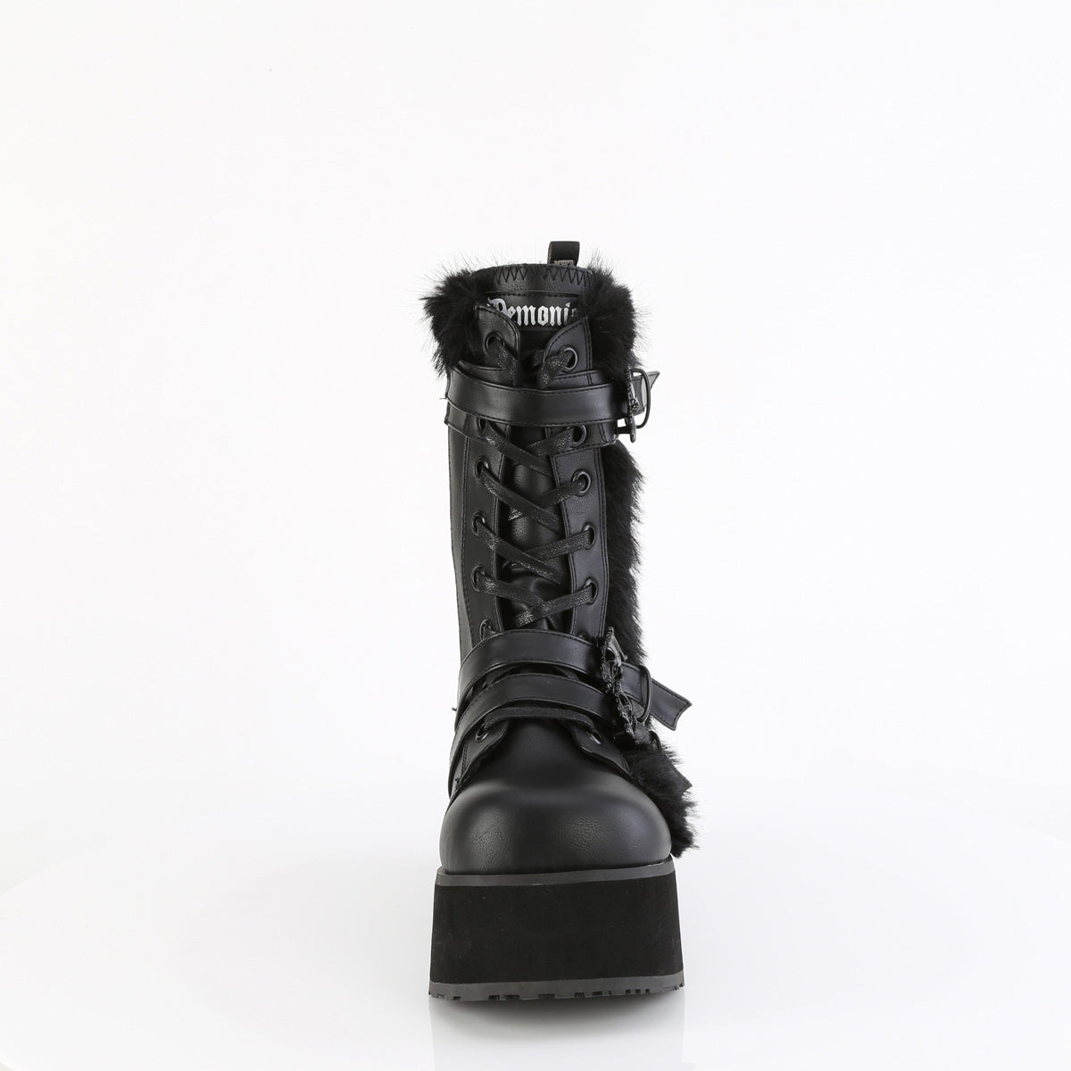 3 Inch Platform TRASHVILLE 218 Black Pu Shoecup