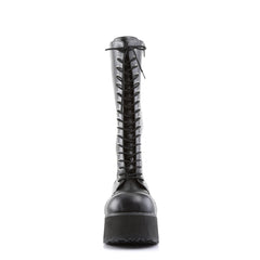 DEMONIA TRASHVILLE-502 Men's Black Pu Vegan Boots - Shoecup.com - 3