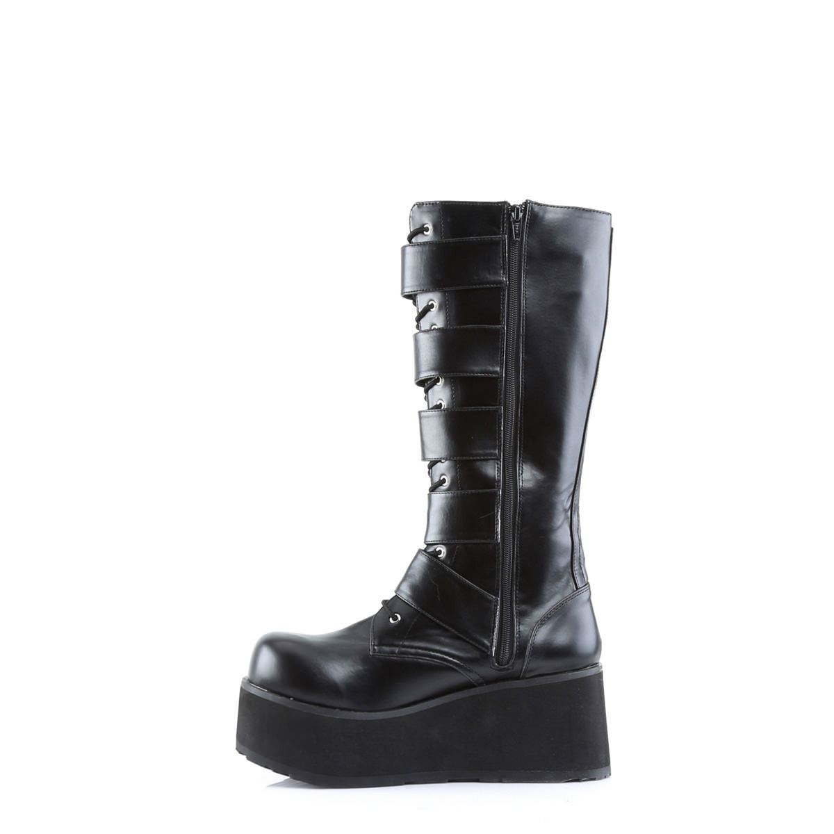 DEMONIA TRASHVILLE-518 Men's Black Pu Vegan Boots - Shoecup.com - 3