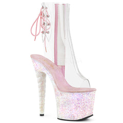 7" Heel UNICORN-1018C Clear Opal