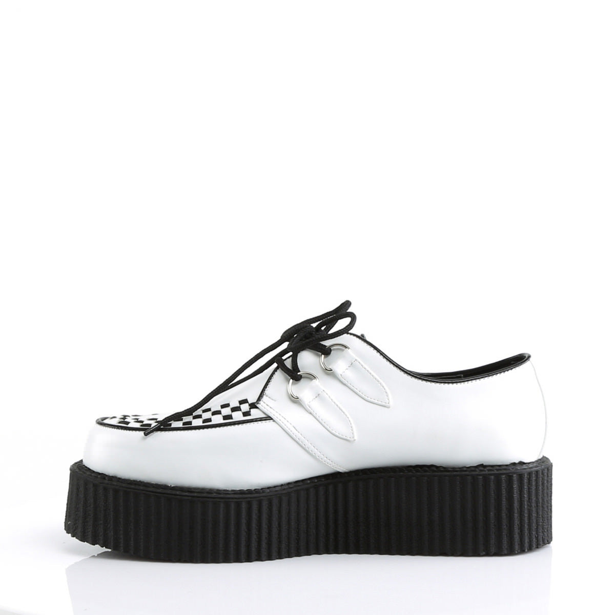 DEMONIA V-CREEPER-502 Men's White Pu Creepers - Shoecup.com - 2