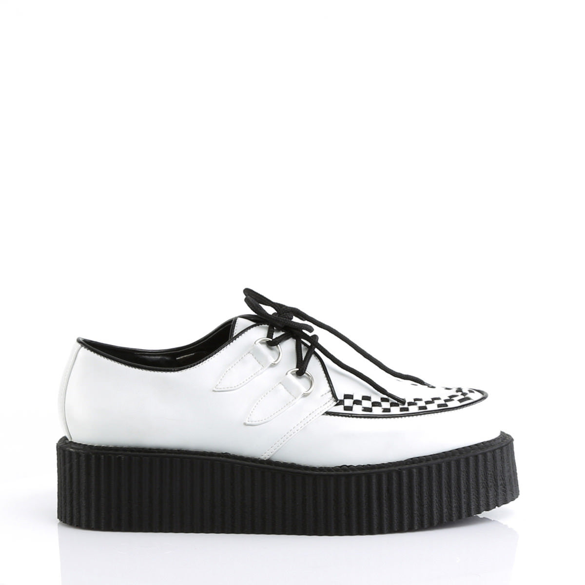 DEMONIA V-CREEPER-502 Men's White Pu Creepers - Shoecup.com - 3