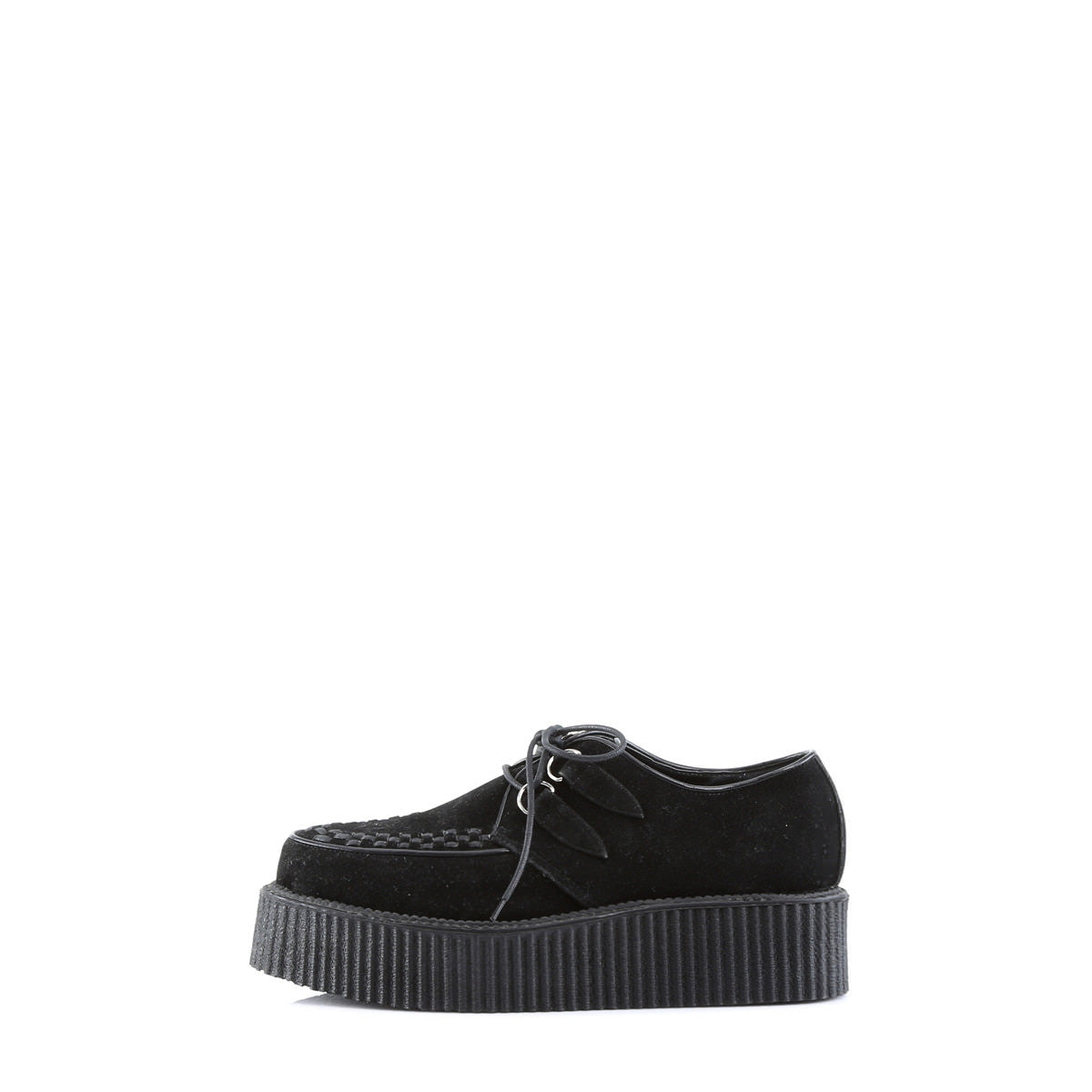 DEMONIA V-CREEPER-502S Men's Black Veggie Suede Creepers - Shoecup.com - 3